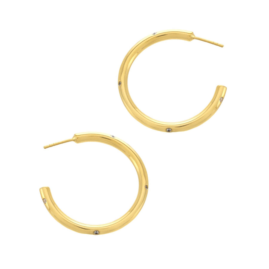 Elevated LA Classic Gold Hoops