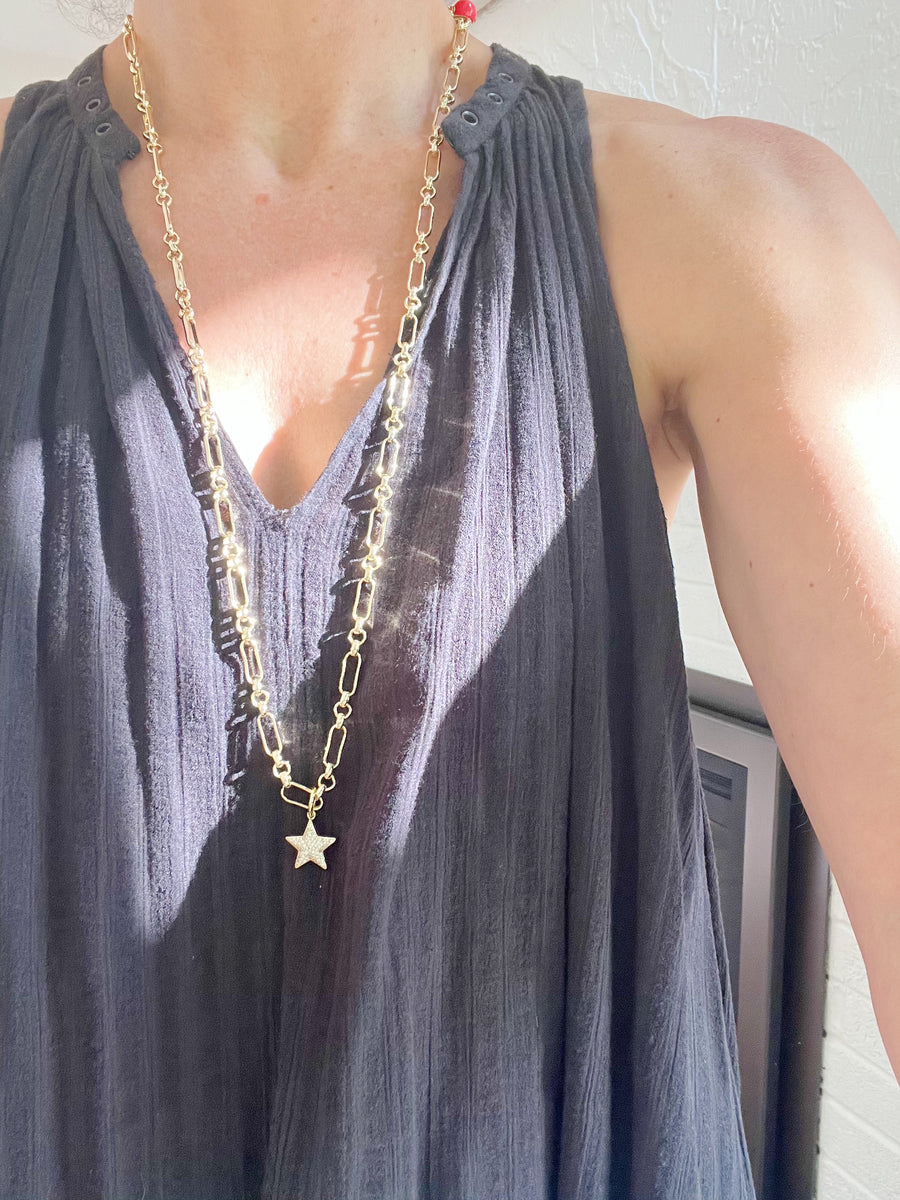 Small Pave Star Charm