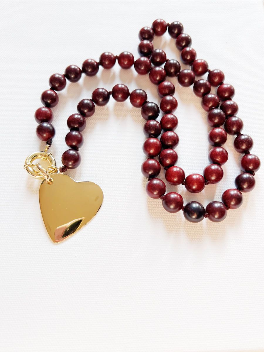 Dark Woods Statement Bead Necklace