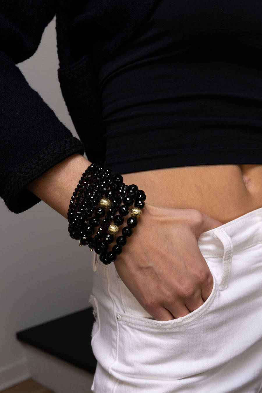 Black Onyx Stacking Bracelet