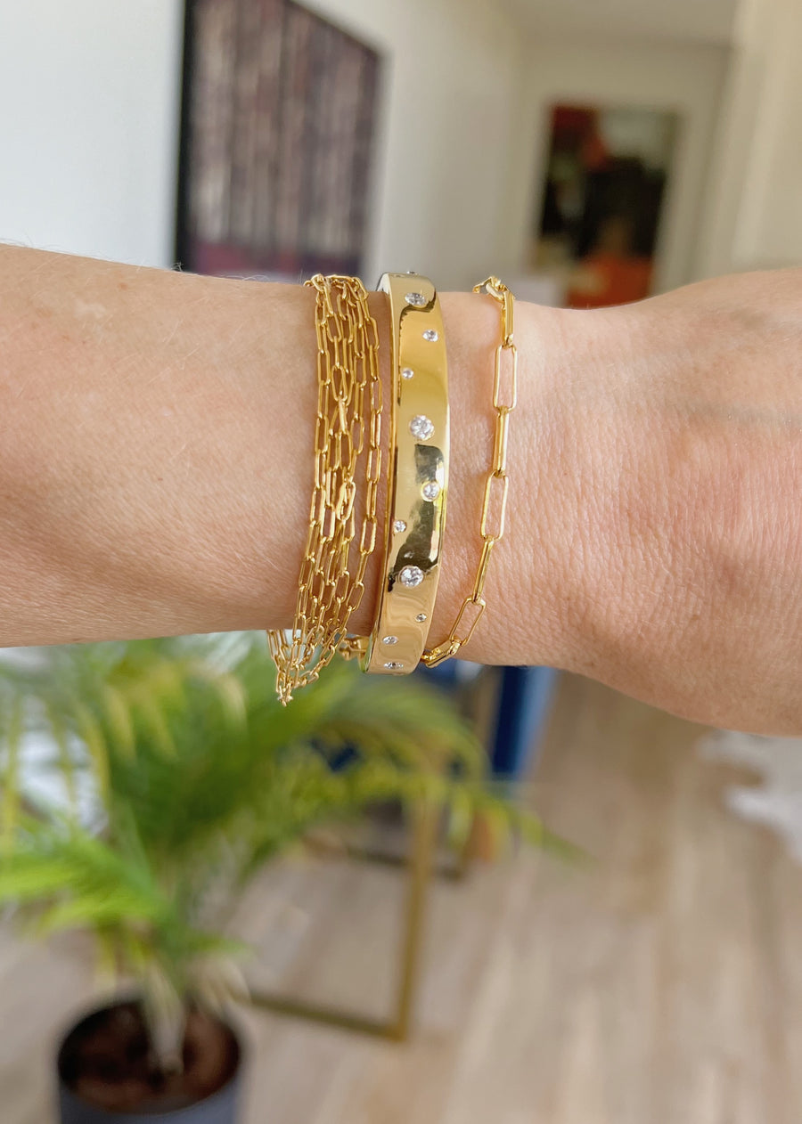 Elevated LA Gold Cuff