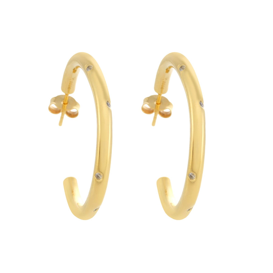 Elevated LA Classic Gold Hoops