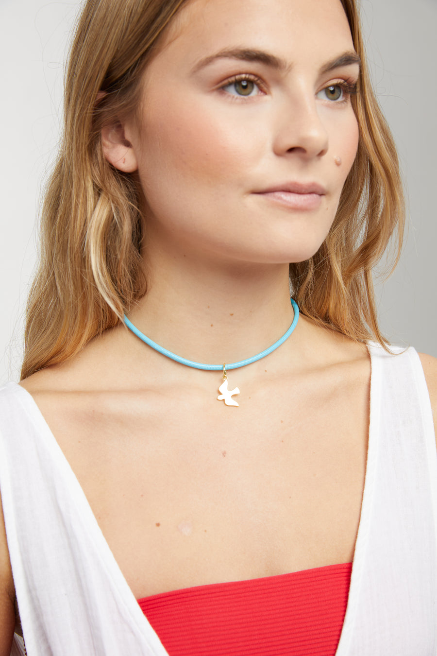 Aqua Cord Necklace