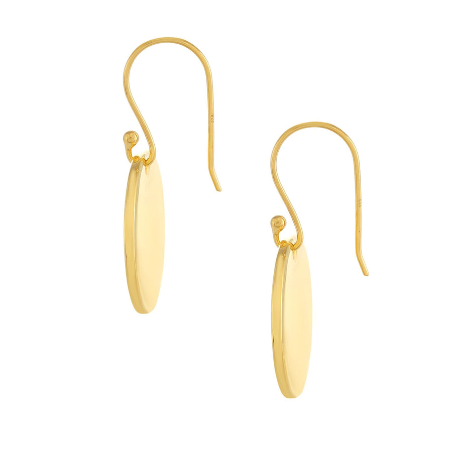 Gold Disc Earrings