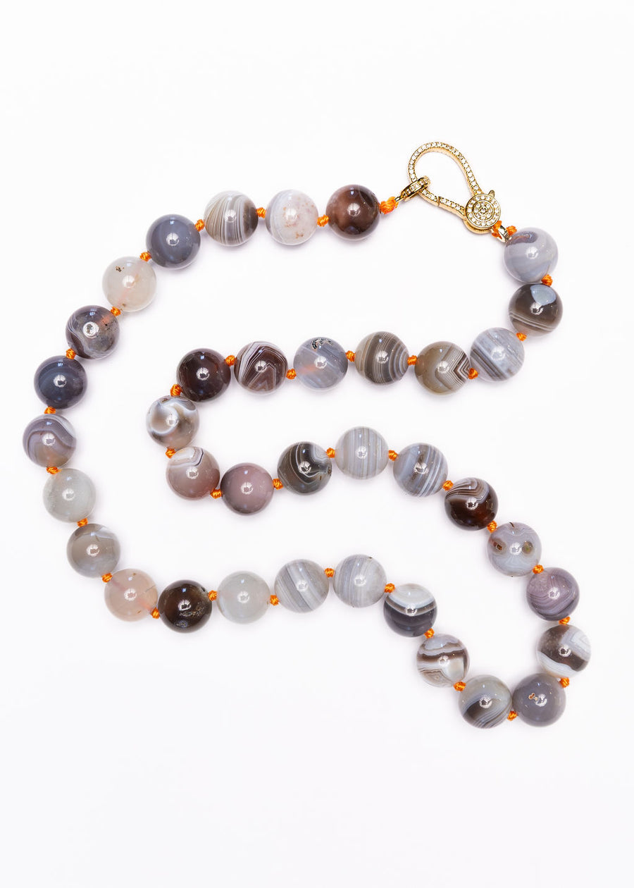 Botswana Agate Statement Necklace