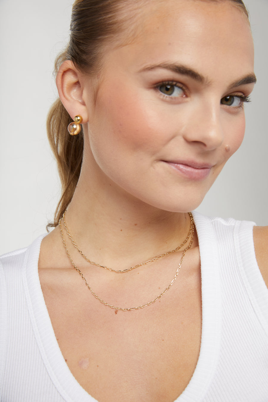 Rose Bubble Drop Earrings
