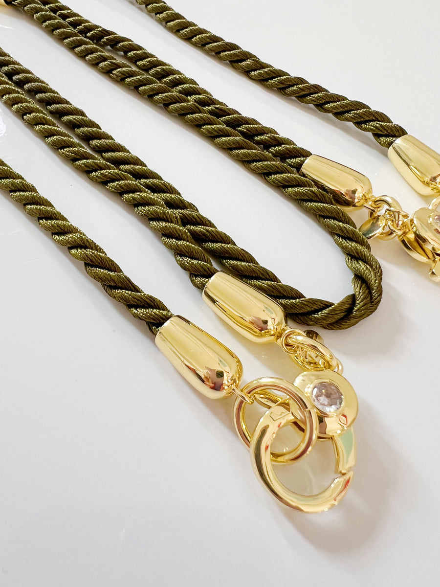 Evergreen Twist Cord Necklace