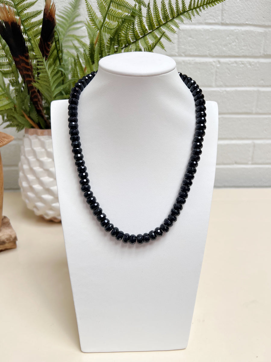 Onyx Rondelle Necklace