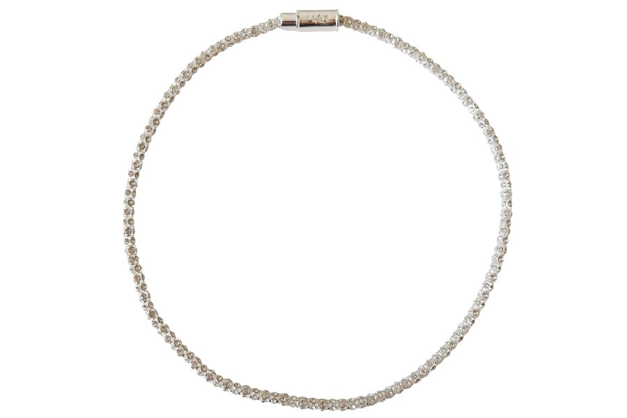 Silver Disco Chain Necklace