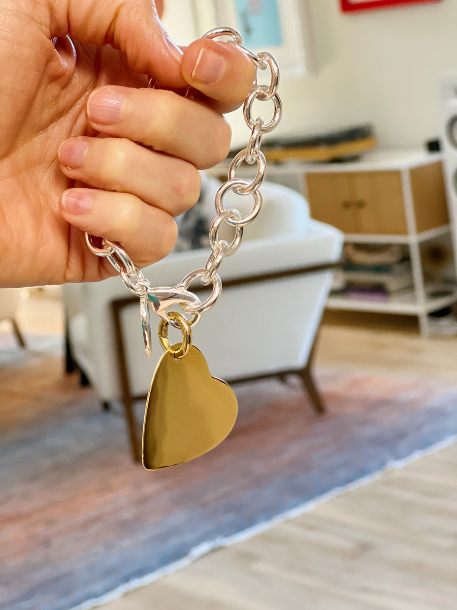 Circle Link Chunky Chain Bracelet