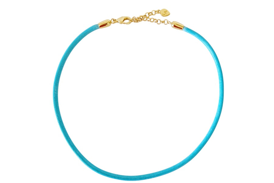 Aqua Cord Necklace
