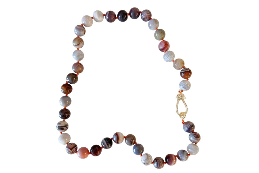 Botswana Agate Statement Necklace