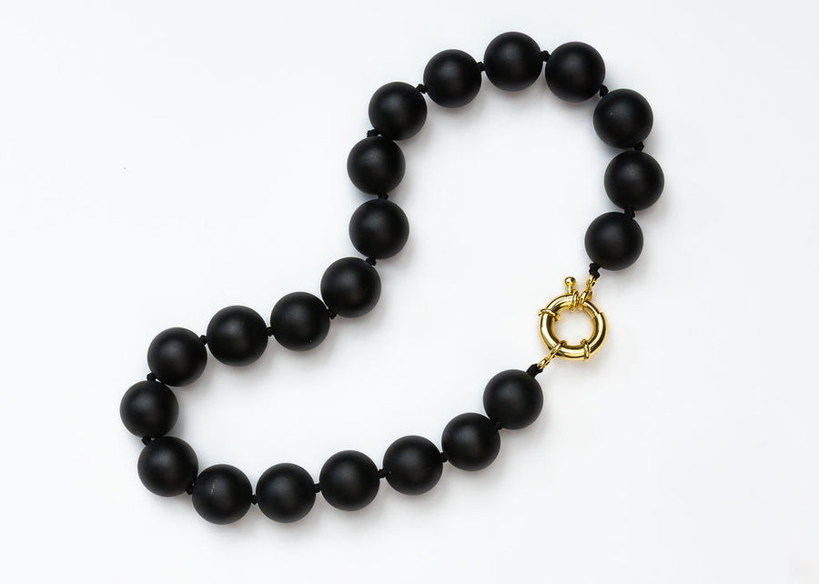 Black Jumbo Statement Necklace