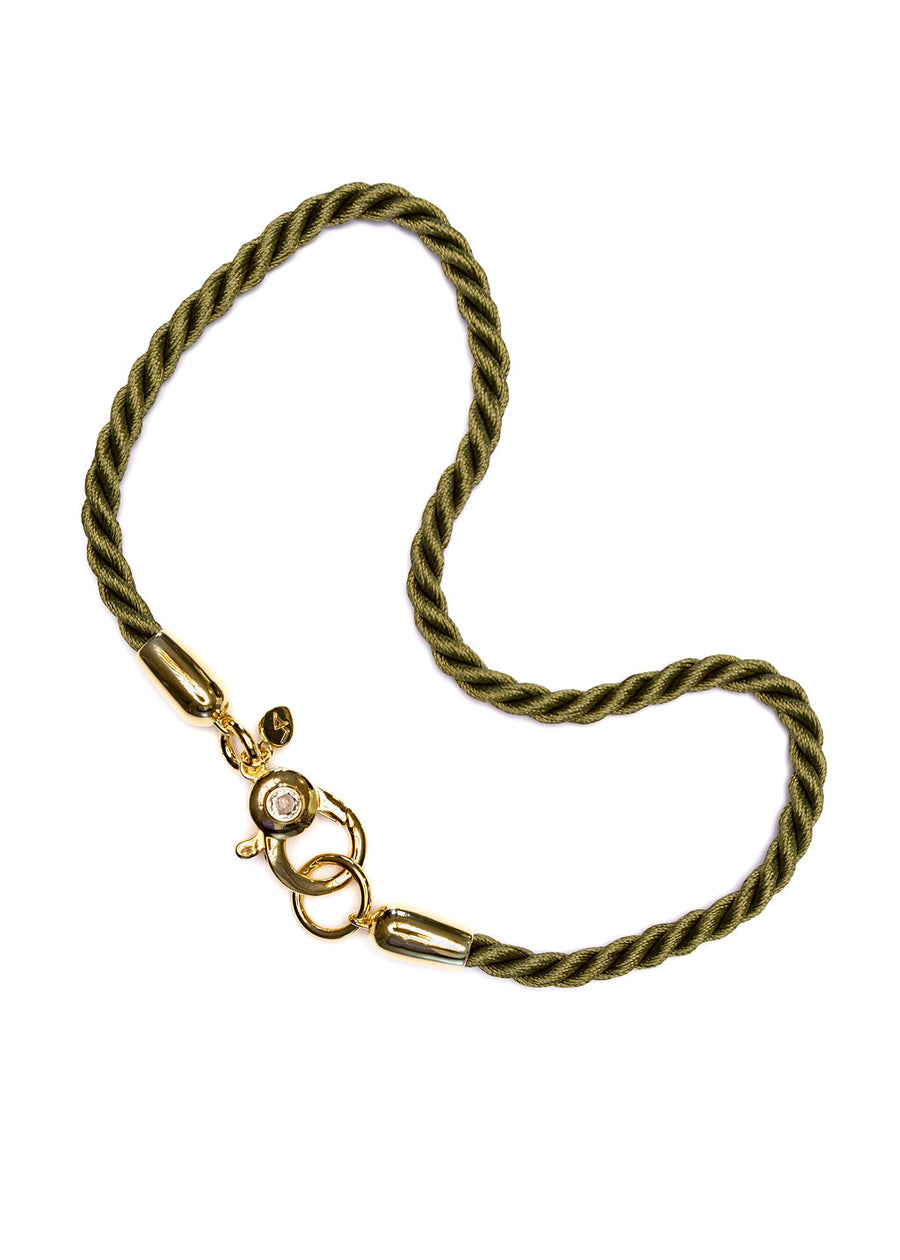 Evergreen Twist Cord Necklace