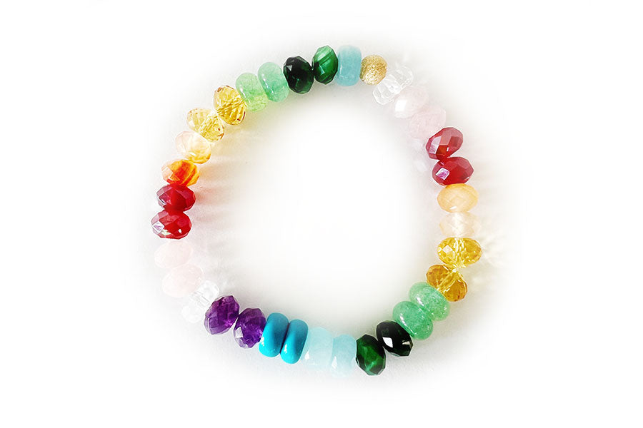 Gemstone Rainbow Mix Bracelet