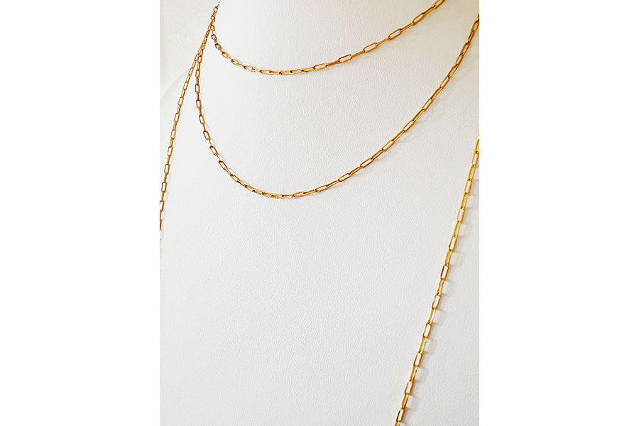 Dainty Choker Paperclip Chain