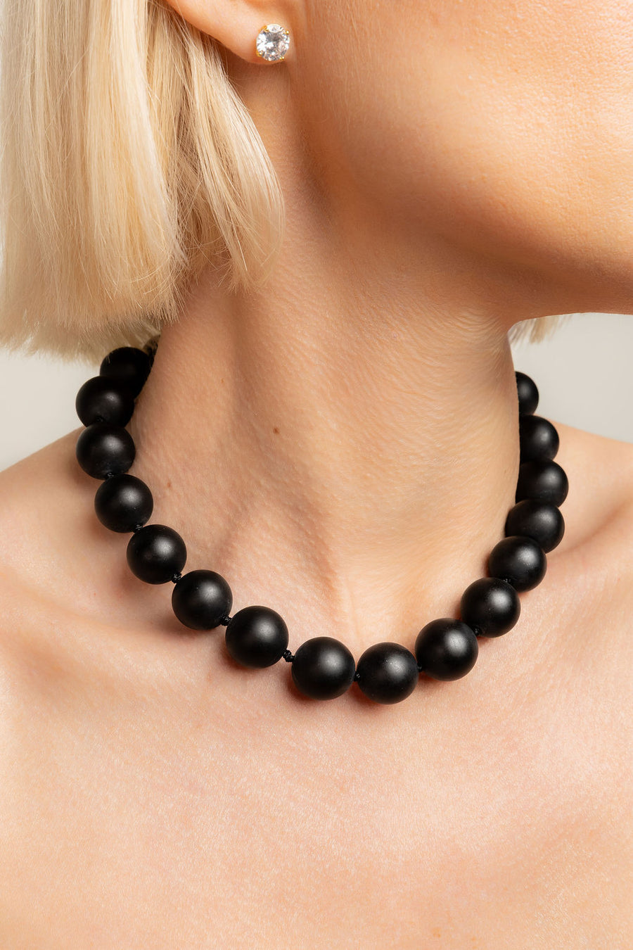 Black Jumbo Statement Necklace