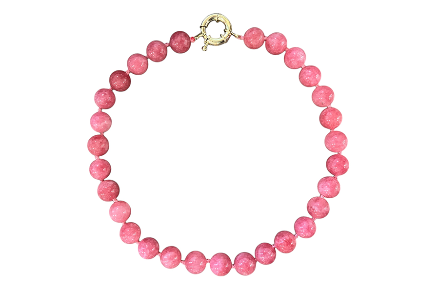 Pink Statement Bead Necklace