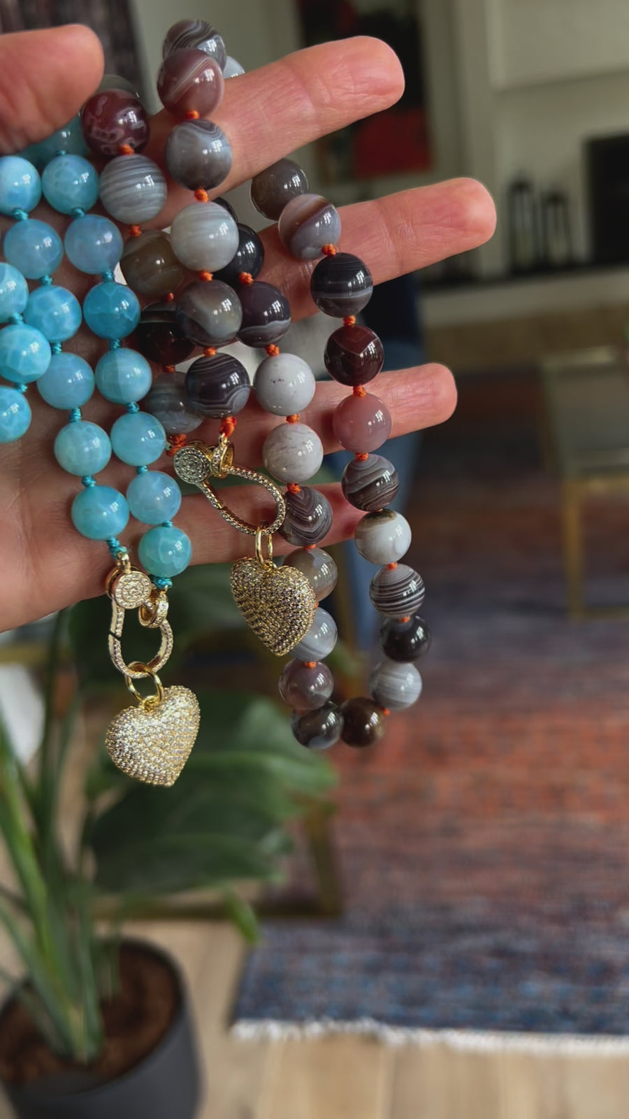 Botswana Agate Statement Necklace