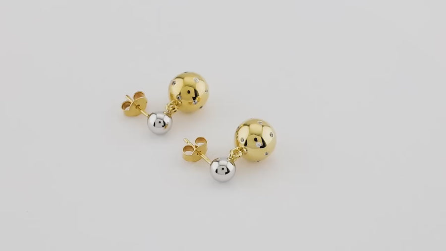 Sphere Drop Earrings