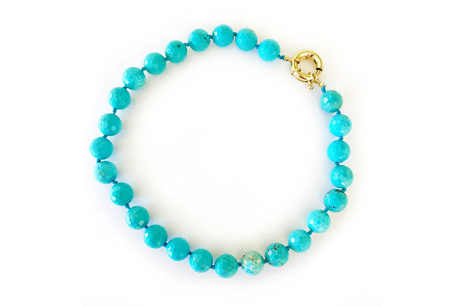 Turquoise Statement Bead Necklace