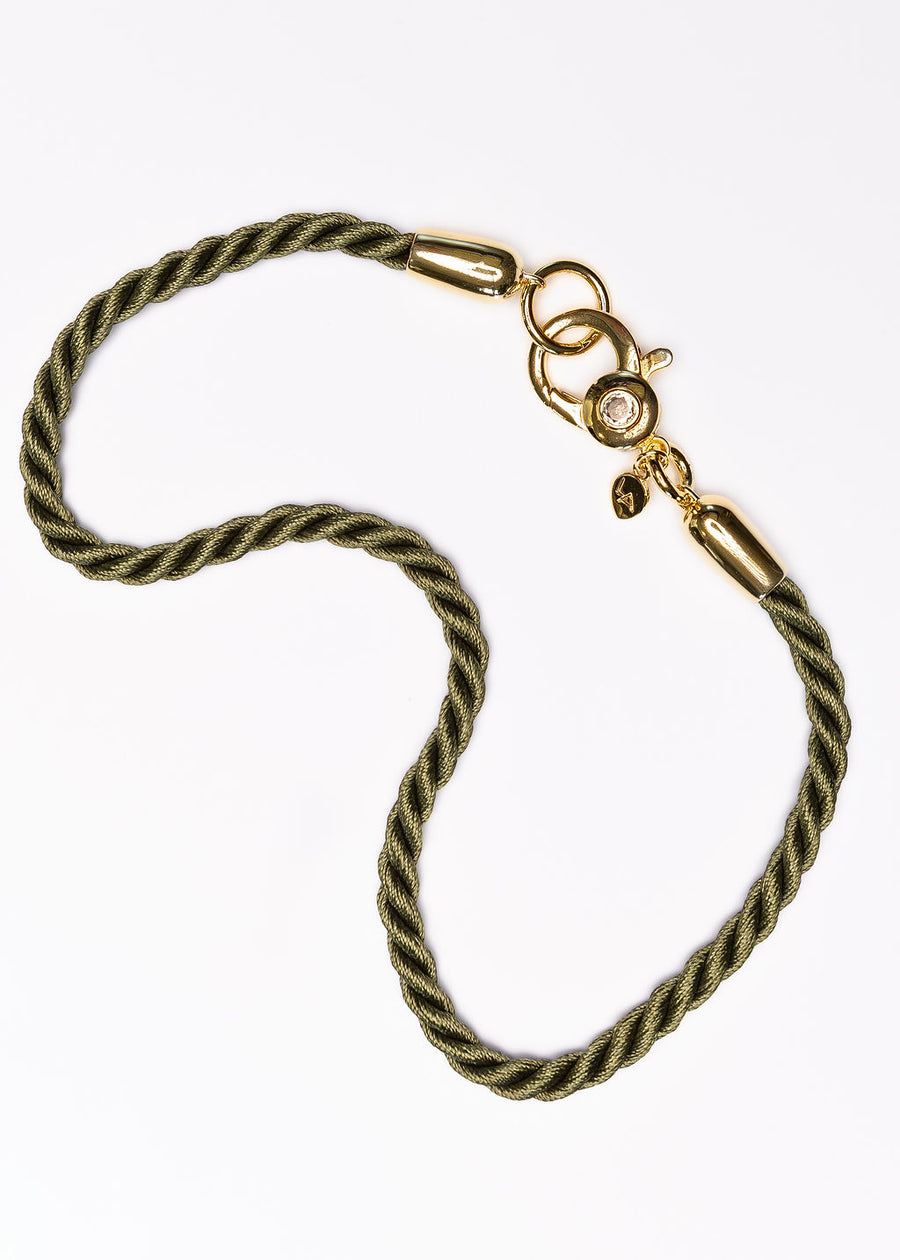 Evergreen Twist Cord Necklace